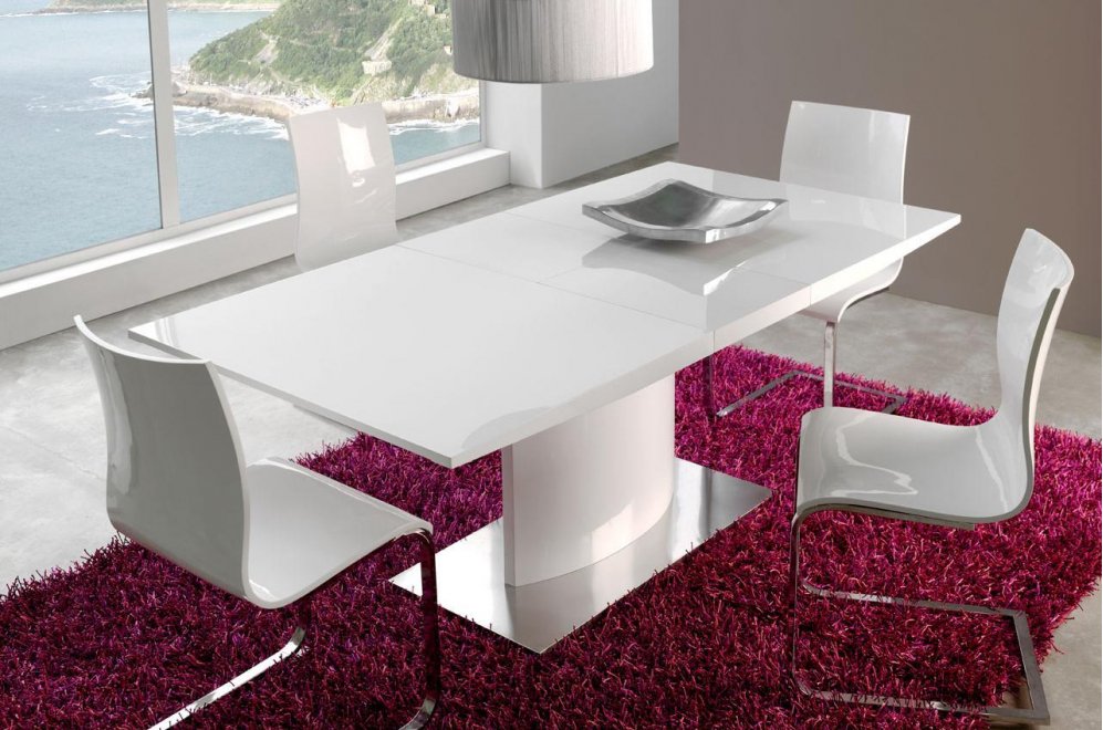 стол DT-01 в разложенном виде и 4 стула 1003