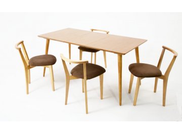 Раздвижной стол Монте Франк 120 натуральное дерево / натуральное дерево коричневый / натуральное дерево / натуральное дерево