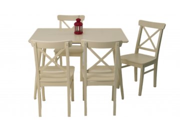 Раздвижной стол Монте Ингольф 120 натуральное дерево / натуральное дерево