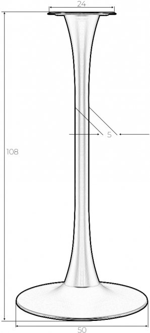 Подстолье барное Jim White High