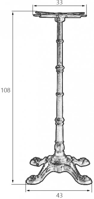 Подстолье барное Leone High