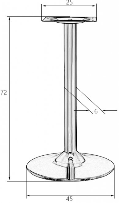 Подстолье обеденное Alan Grey-Beige