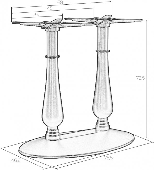 Подстолье обеденное Andrew
