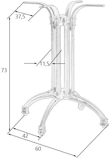 Подстолье обеденное Louise
