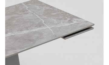Керамический стол Харнек 120(180)x80x76 серый мрамор