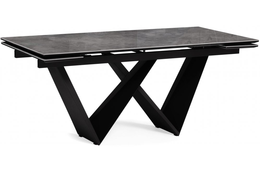 Керамический стол Бор 180(240)х90х78 baolai / черный