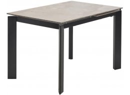 Керамический стол Corner 120 gloss amber jade solid ceramic / black