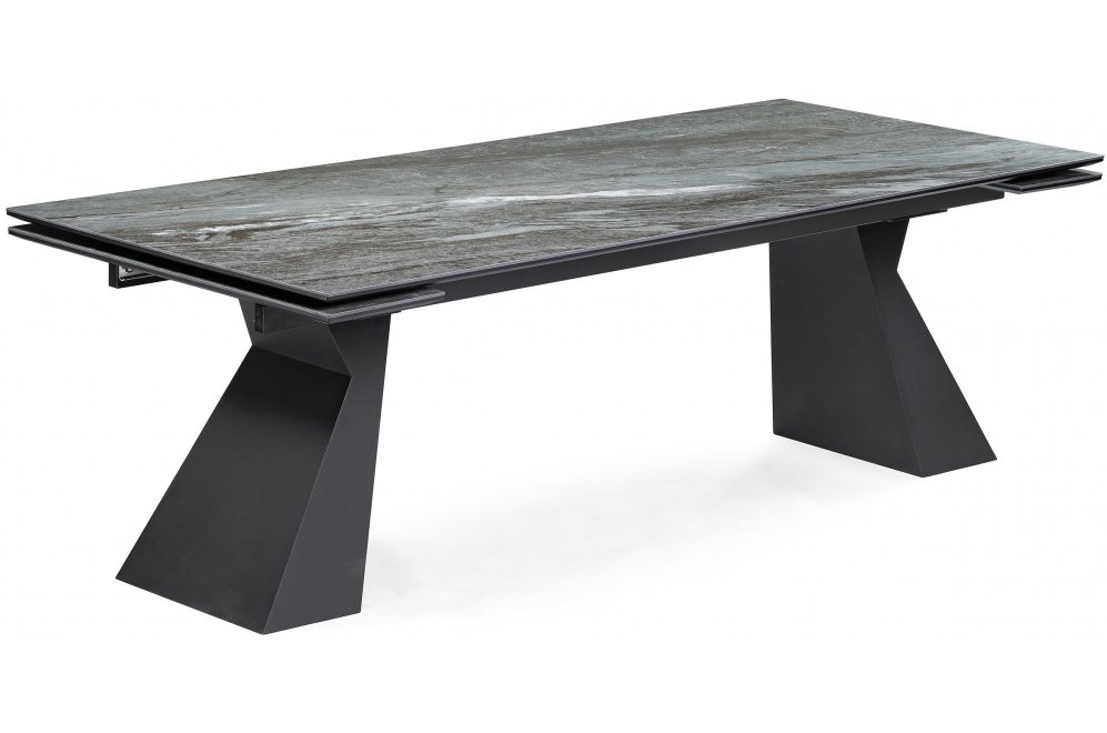 Керамический стол Денхольм 240(300)х100х75 mosco nero matt / черный