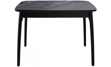 Керамический стол DikLine MK40 серый мрамор / черный