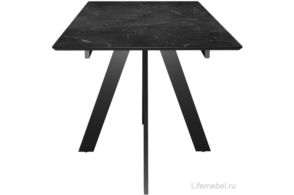 Керамический стол DKD140 раскладной черный