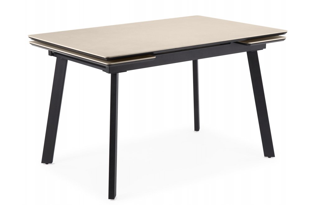 Керамический стол Норман 140(200)х80 carmen light grey / черный