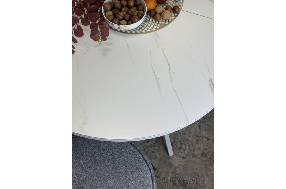 Стол DO1200 белый / керамика белая