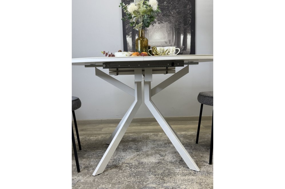 Стол DO1200 белый / керамика белая