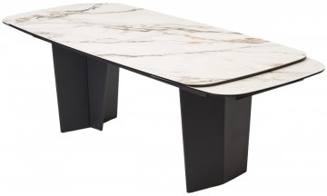 Керамический стол Mikkel 200 TL-188 испанская керамика / черный