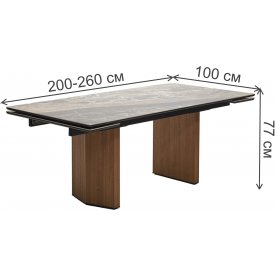 Керамический стол Моцарт 200