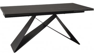 Керамический стол Westin 160 бирюзовый ossido verde / черный матовый