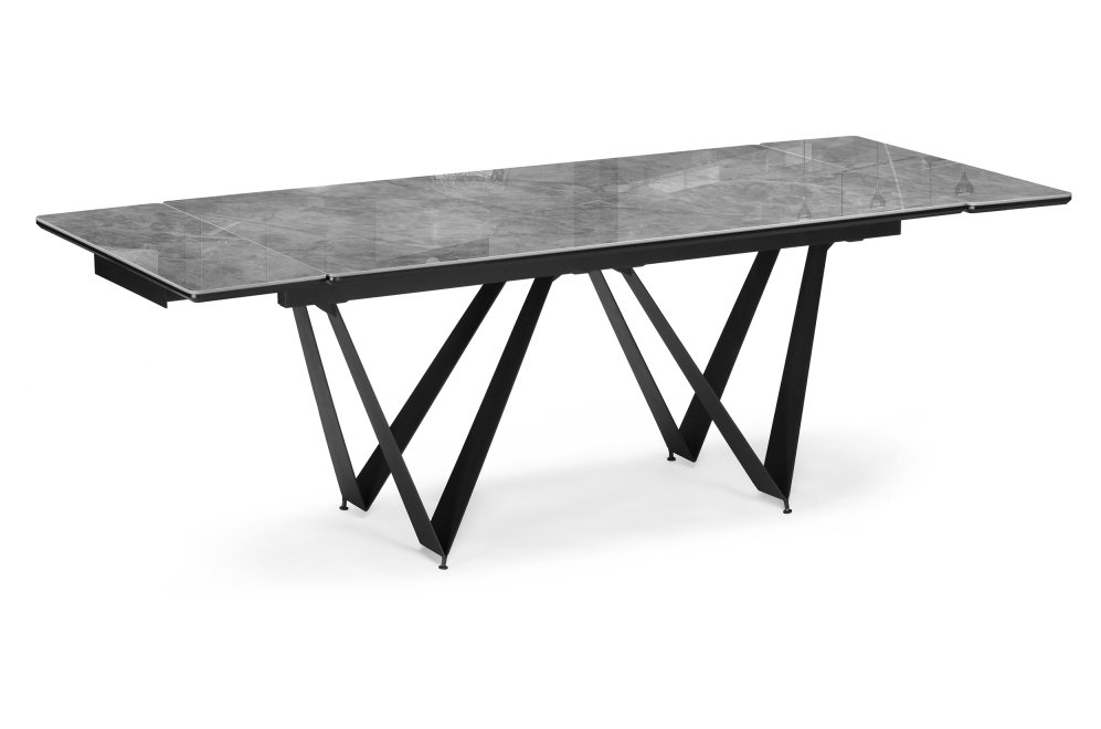 Стол Titanium серый глянец / черный