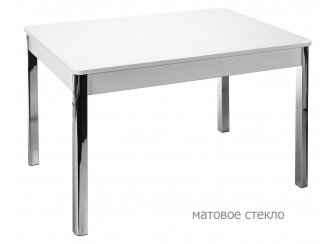 Стол Jennifer хром / экстра белое матовое стекло