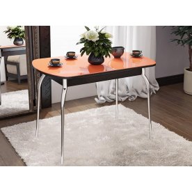 Стол Милан СМ-203.22.01 венге цаво / оранжевый