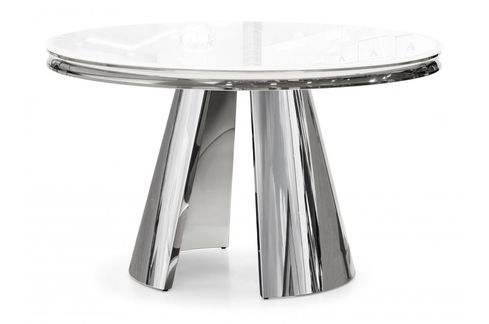 Стеклянный стол Bloss белый