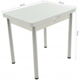 Стеклянный стол Бари