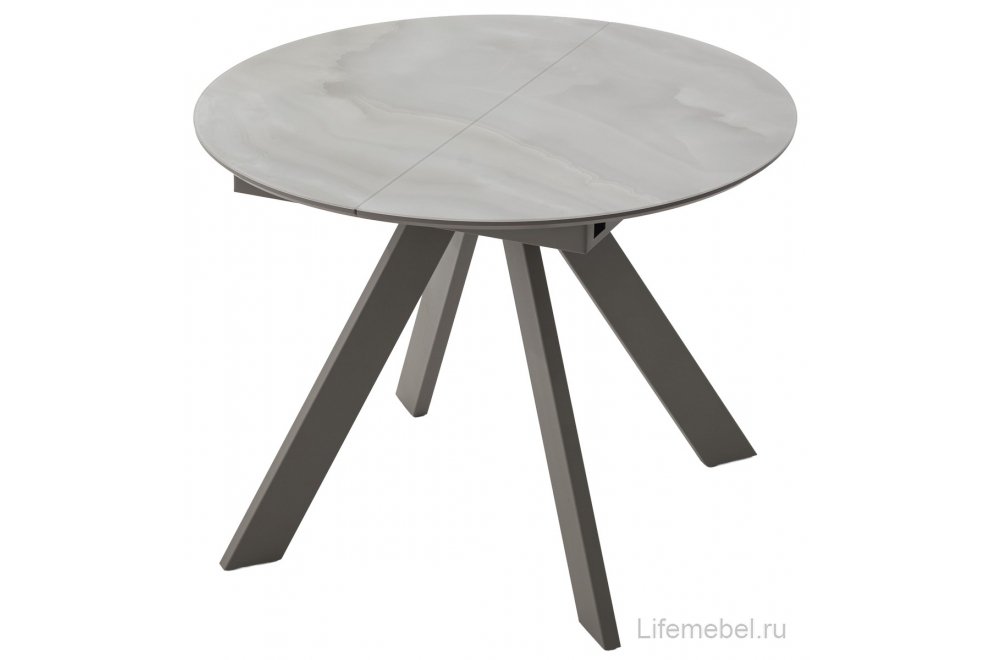 Стеклянный стол Бонжур оникс