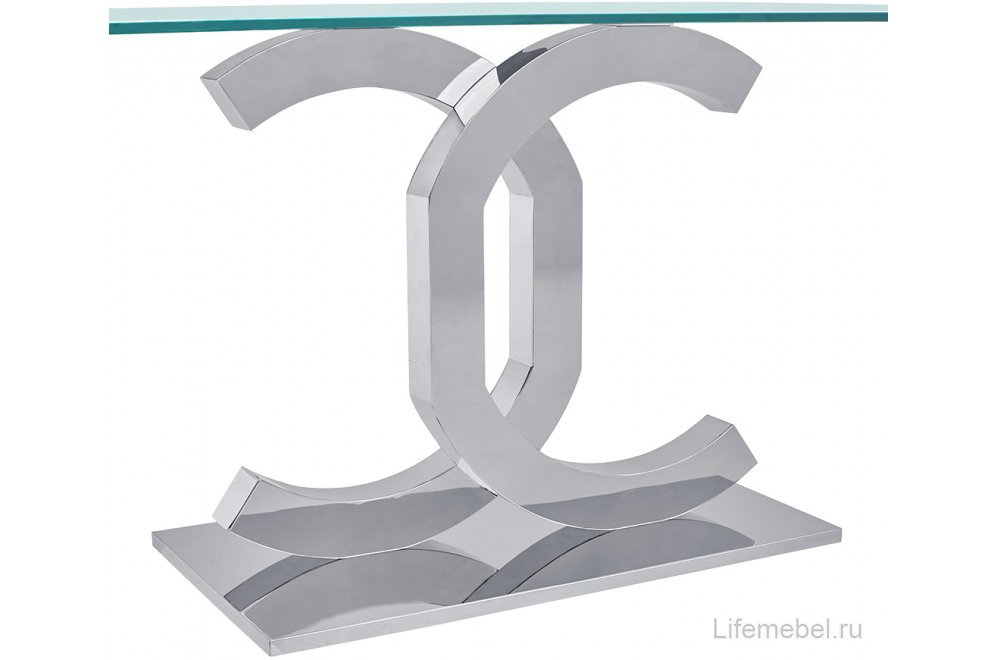 Стеклянный стол Chanel 160 new