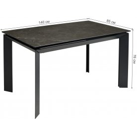 Стеклянный стол Cremona 140 KL-135