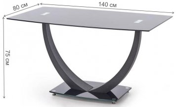 Стеклянный стол Anton