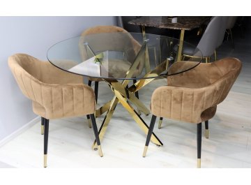 Стеклянный стол Элис