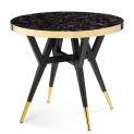 Стол Selina 80х72 black / gold - Уцененный экземпляр