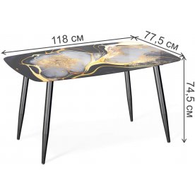 Стеклянный стол Sheffilton SHT-TU14/TT32 118/77