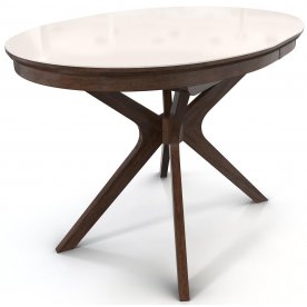 Стеклянный стол Сильвер 120/80-ОВС