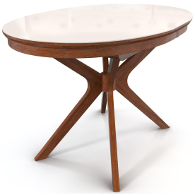 Стеклянный стол Сильвер 120/80-ОВС