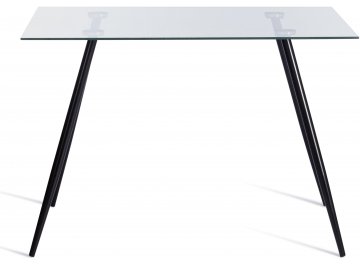 Обеденный стол Sophia (mod. 5003) 110х80х75 черный / прозрачный