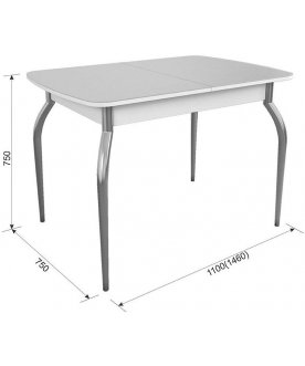 Стеклянный стол Танго