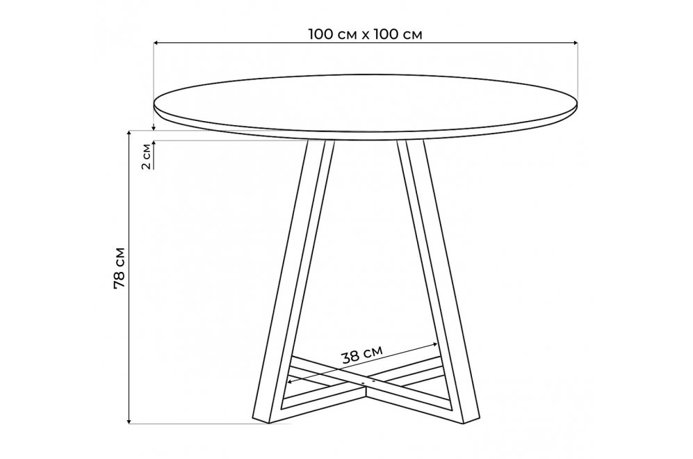 Стеклянный стол Норфолк 100 золото
