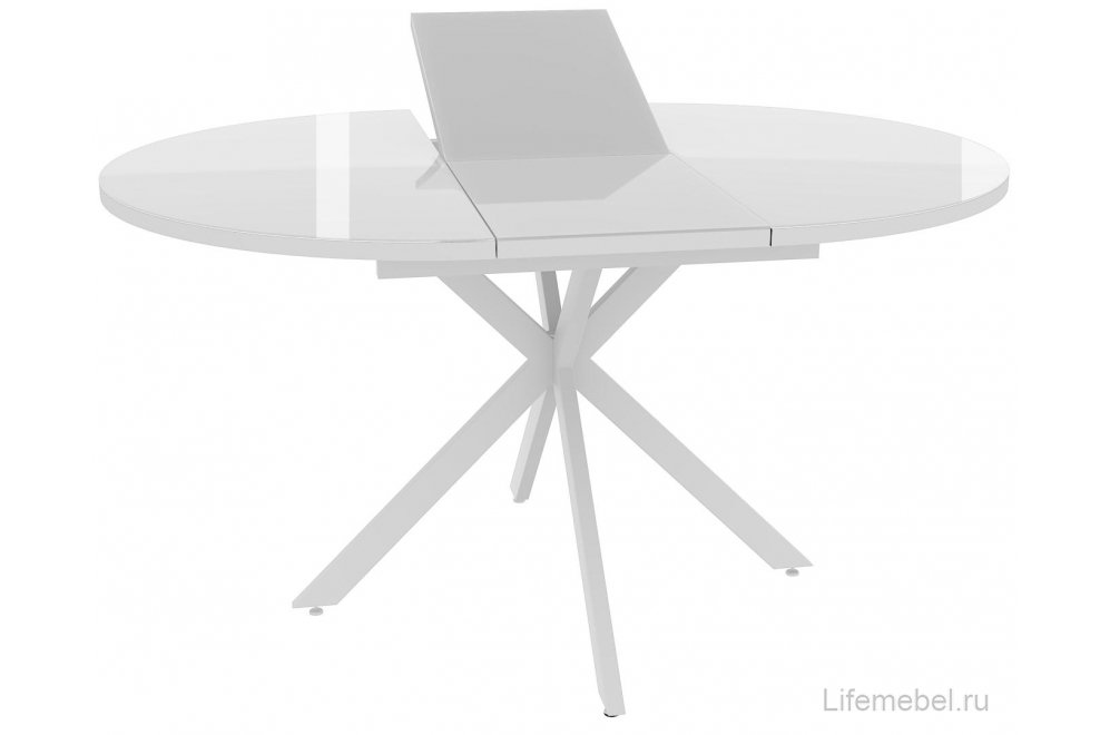 Стеклянный стол Сурео белый