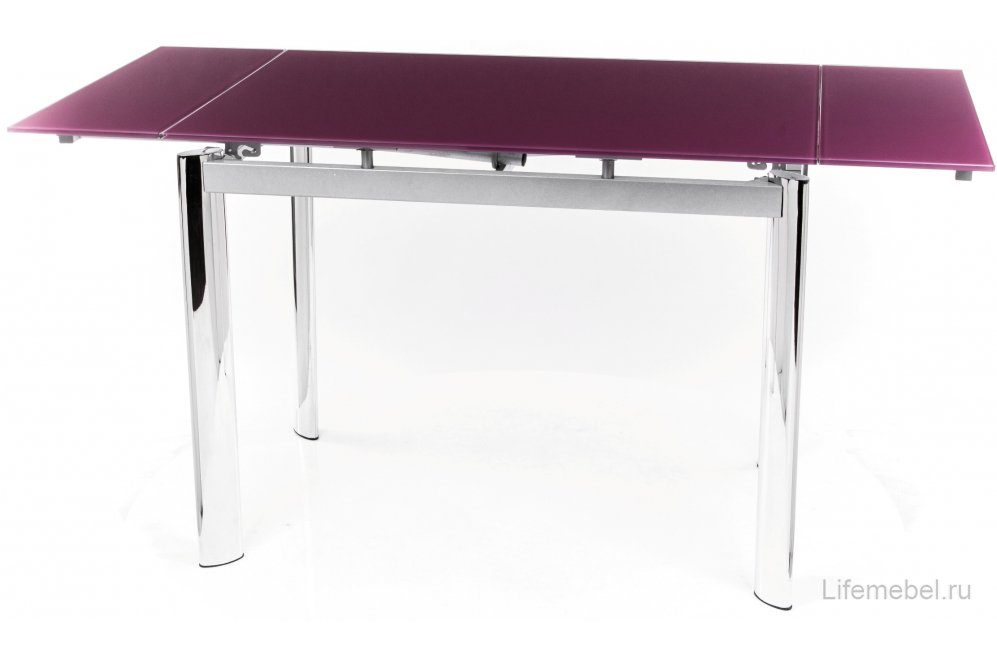 Стеклянный стол Tandem 01 purple