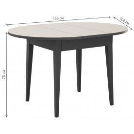 Стеклянный стол DikLine MR100