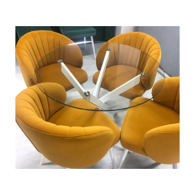 Стеклянный стол DikLine R90