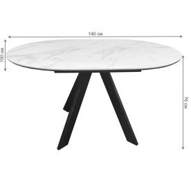 Стеклянный стол DikLine SFC100