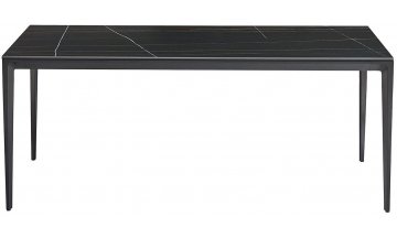 Керамический стол Нанна 160 черная керамика