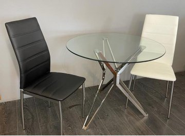 Стеклянный стол Матью 90