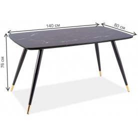 Стеклянный стол Cyryl I 140/80