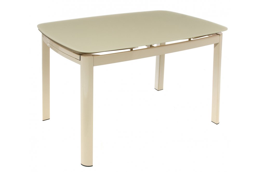 Стол стеклянный DT6236B раскладной beige (s220)