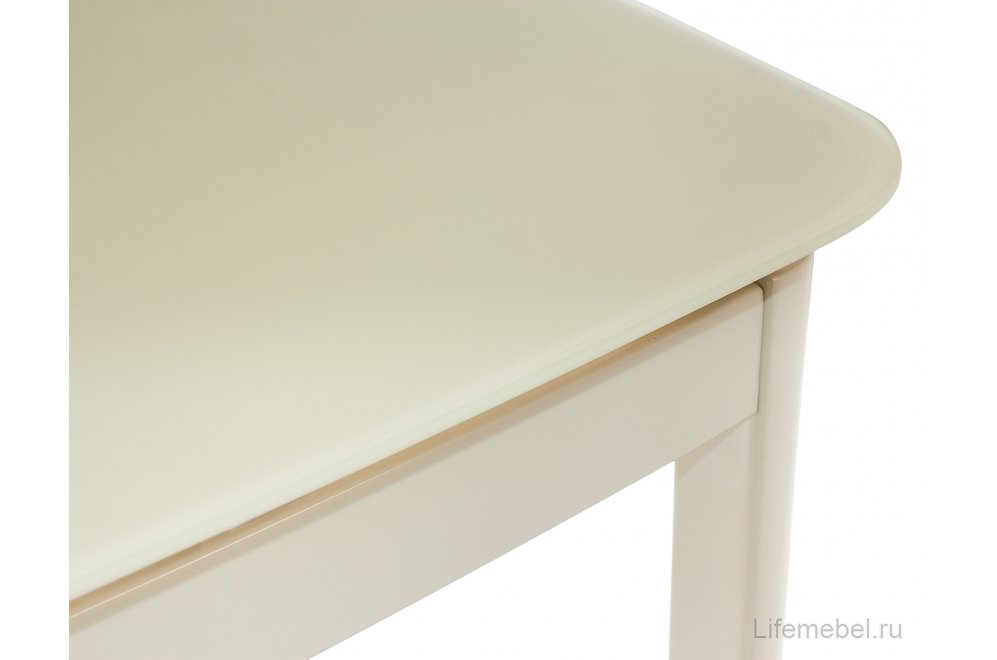 Стол стеклянный DT6236B раскладной beige (s220)