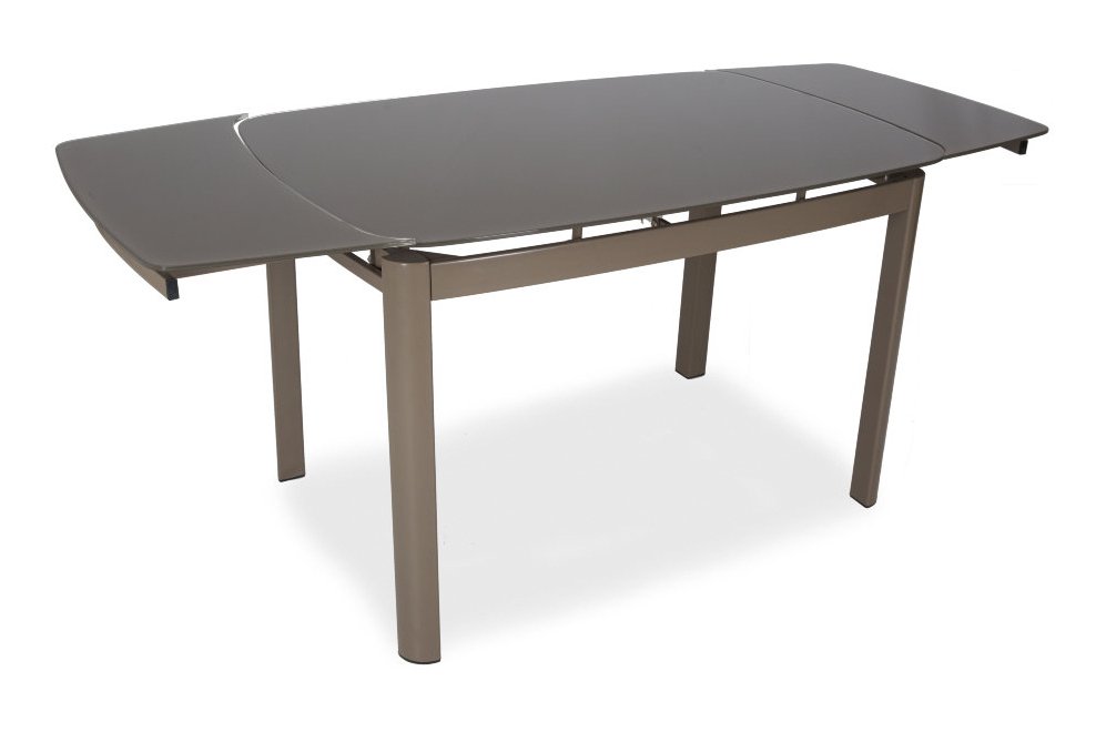 Стол стеклянный DT6236B раскладной grey (ral7006)