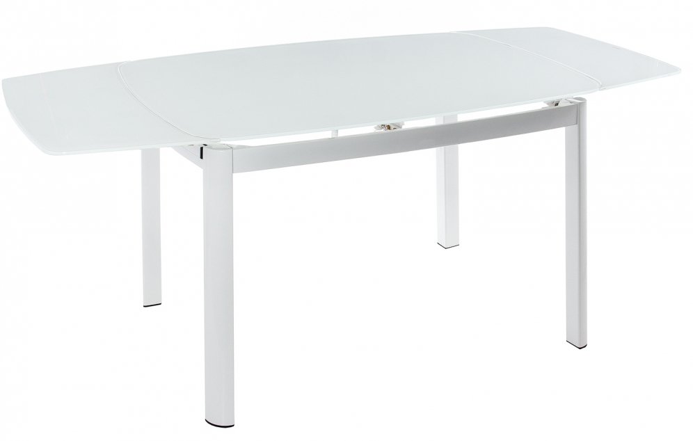 Стол стеклянный DT6236B раскладной super white