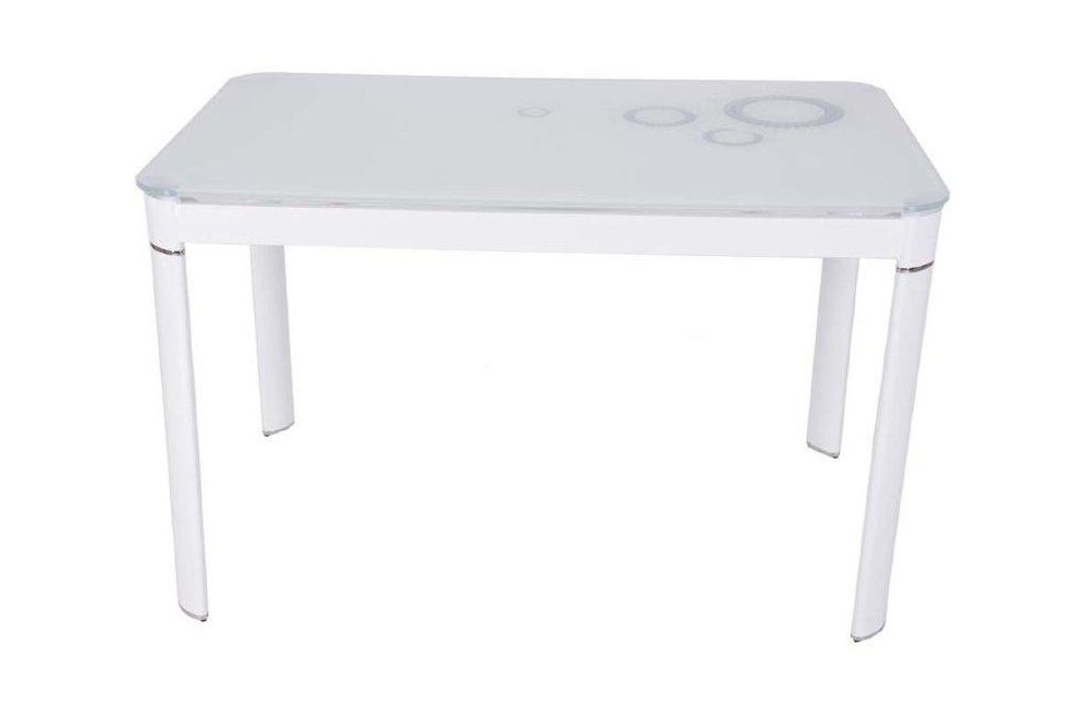 Стол стеклянный S12 130 super white / white